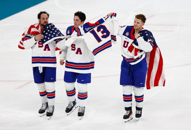 Team USA’s love for Johnny Gaudreau brings tears at his former school